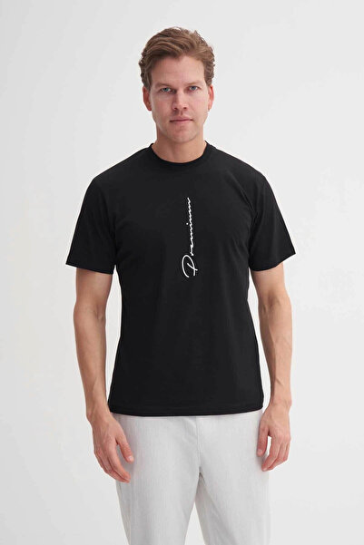 Cazador Regular Fit Black Men's T-Shirt 40910