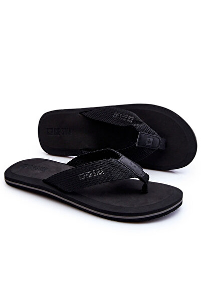 Big Star Shoes Men's Foam Flip Flops Big Star LL174618 Černá 41