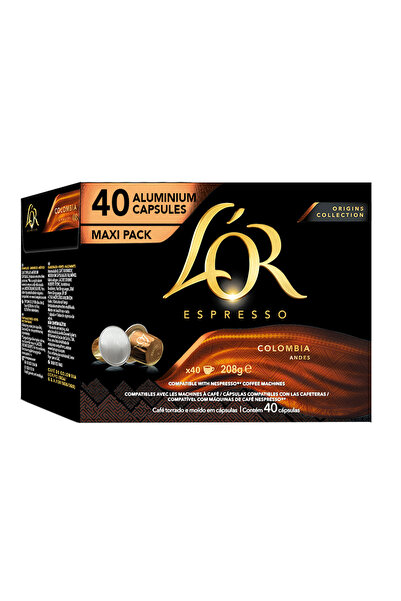 lor Κάψουλες Espresso Colombia συμβατές με Μηχανή Nespresso 40τεμ.