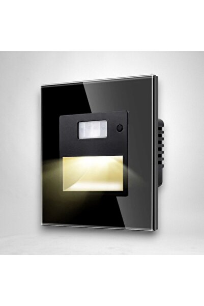 DELIGHT Spot led Scara cu senzor din sticla,negru 1.5W, 1800K-7500K
