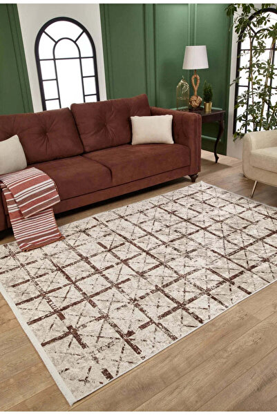 halinet Halı.Net Multi-Colored Modern Washable Non-Slip Living Room Carpet Ha...