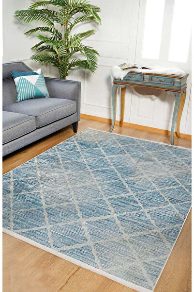 halinet Halı.Net White Vintage Antique Washable Non-Slip Living Room Carpet H...
