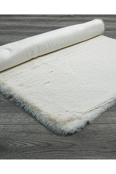 halinet Halı.Net Cream Ethnic Bohemian Washable Non-Slip Living Room Carpet D...