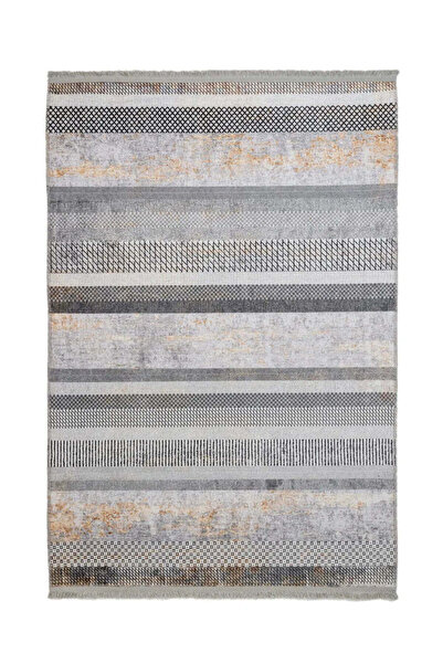 halinet Halı.Net White Modern Washable Non-Slip Living Room Carpet Pia-Etnik-...
