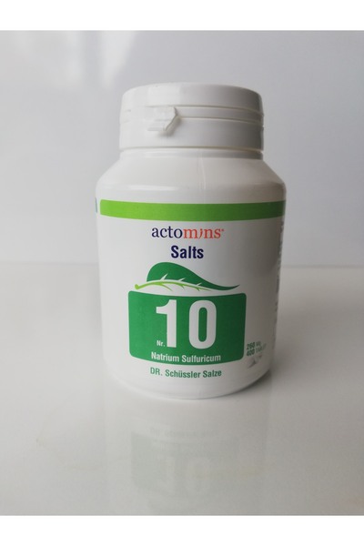 Schüssler Schussler Dr.tuzları Actomins Nr: 10 NATRİUM SULFURİCUM 400 TABLET