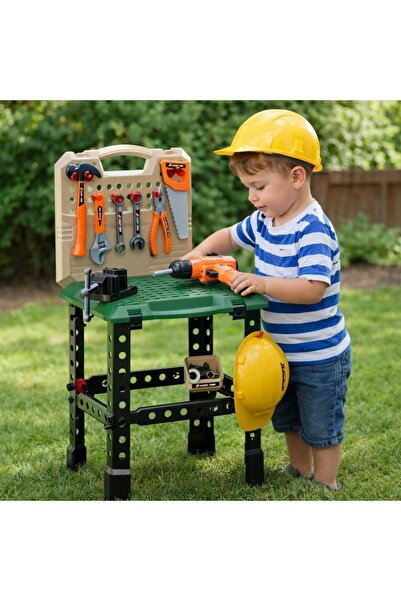 KidProtect Set de lucru 2 în 1 pentru copii, Mașină electrică de înșirat, 90 ...