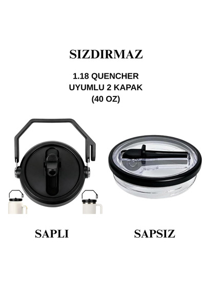 Kelira 2 ADET 1.18 LT Uyumlu Pipetli Termos Sızdırmaz Yedek Kapak 1.18 LT Ter...