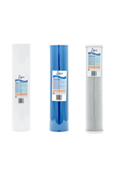 Eiger Filter Eiger Σετ Φίλτρων PP + GAC + CTO για Συσκευές Big Blue 20" x 4.5"