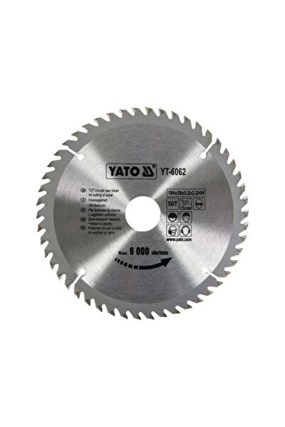 yato شفرة خشب TCT مقاس 184 × 50 × 30 مم YT-6062