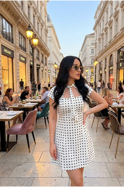 Myawomenswear Puantiyeli Elbise
