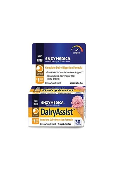 Enzymedica DairyAssist Digestion Formula 30 Capsule -