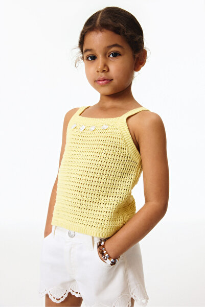 H&M Süslemeli Triko Üst