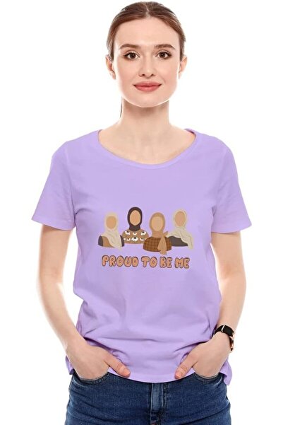 not Women's Printed Design T-Shirt (Proud To Be Me)| Round Neck Regular Fit T...