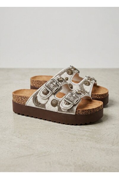 Guja 26Y216-2 Aş Detailed Buckled Padded Sole Women's Slippers Orthopedic Dai...