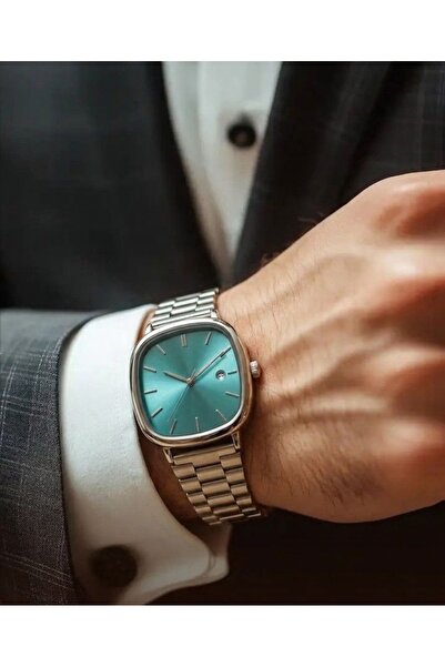 Evaa Jewelry Accessories Yeni Sezon Trend Kare Kasa Takvimli Erkek Kol Saati ...