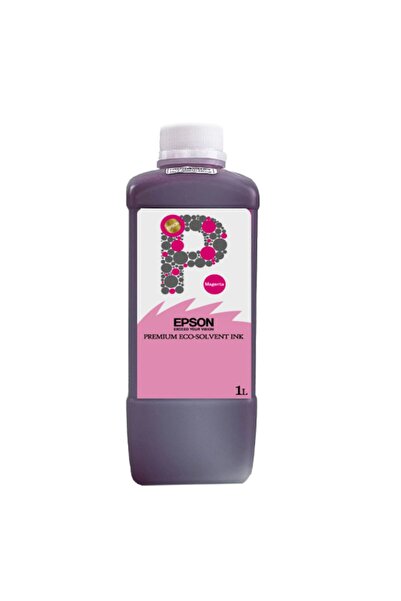 EPSON i3200 / XP600 / TX800 / DX5 / DX4 / DX7 SERİSİ İÇİN ECO SOLVENT MÜREKKEP MAGENTA 1 LT