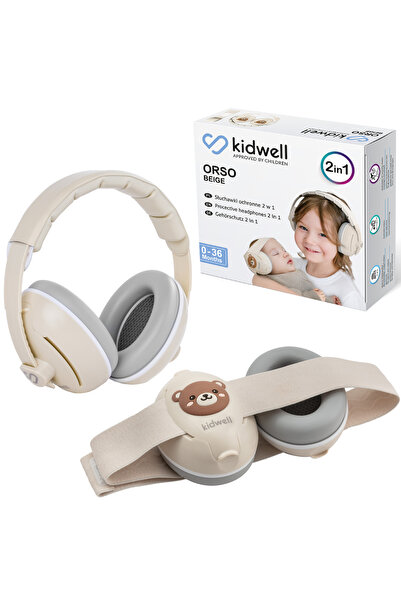 Kidwell Căști de protecție ORSO bej 2 în 1