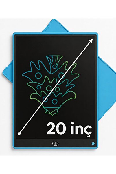 Yellowtech 20 İnç LCD Yazı Tahtası Renkli Çizim Tableti Çocuk Eğitici Oyuncak