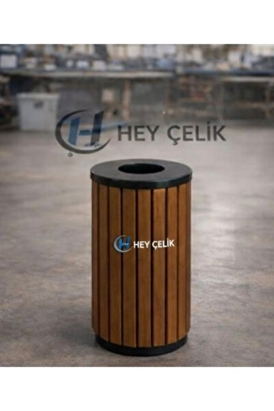 Hey ÇeLik Ahşaplı Dış Mekan Çöp Kutusu