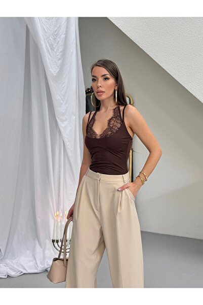 ZR Dantel Detaylı Viral Bodysuit