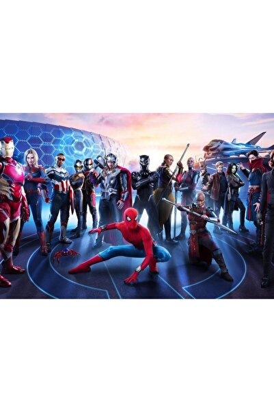 Zumzeria Tablou Canvas Marvel Avengers Campus, 80x50cm, tablou1466