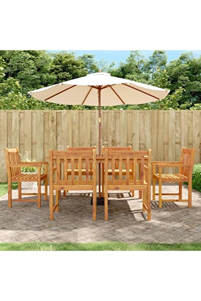 Concept Set mobilier de grădină, 7 piese, lemn masiv de acacia