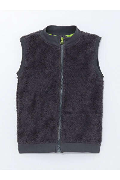LC Waikiki Funnel Neck Plush Boys' Waistcoat