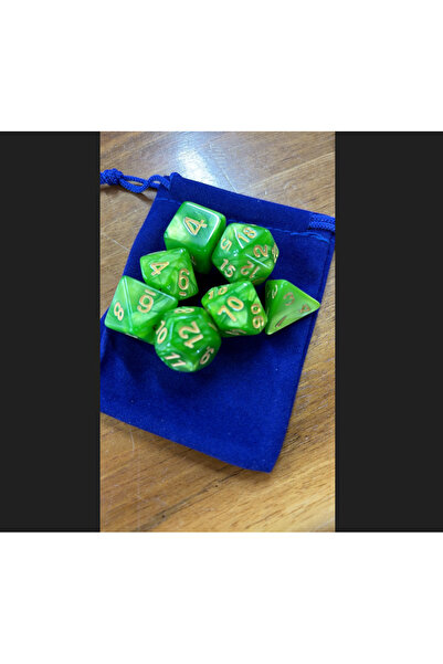 zerzembe DND EPOKSİ Frp Zar Seti 7li Set Dnd Zarı Dungeons And Dragons Masaüs...