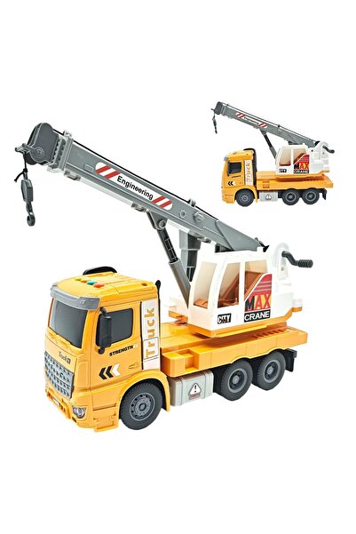 KidProtect Echipament Constructie Tip Macara Jucarie Copii Crane Runner, Sune...