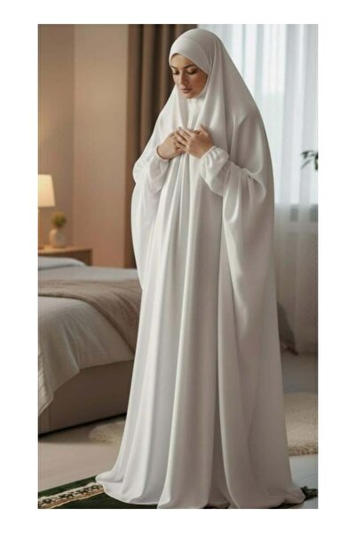 Aymix One Piece Islamic Prayer Dress for Women - Long Sleeve Namaz Abaya Jilb...