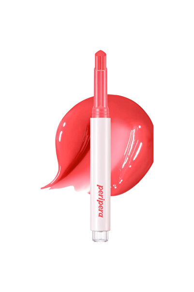 PERIPERA Balsam de buze strălucitor Heart Jam # 03 Grapefruit Crush, 1.4g - r...