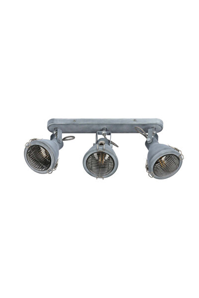 Candellux CRODO 93-71125 Grey Metal Ceiling Light Bar, 3x E14 Spotlight Shade...
