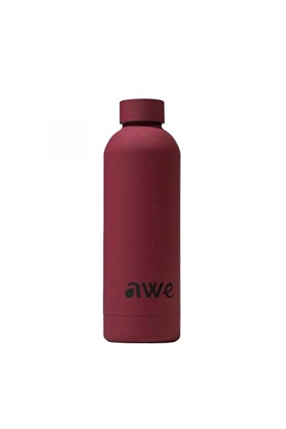 awe Stainless steel thermos, matte, 500 ml, burgundy