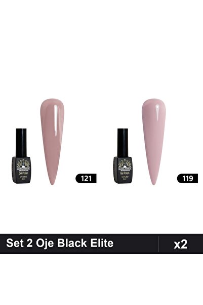 Makeup Set 2 Oje Semipermanente Black Elite 8ml, Global Fashion, Nuante 119 1...