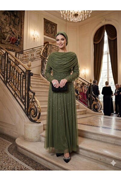 Kenzel Tulle Fabric with Sequin Embroidery for Evening Dresses