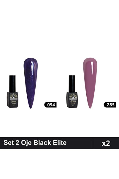 Makeup Set 2 Oje Semipermanente Black Elite Global Fashion 8ml, Nuante 054 28...