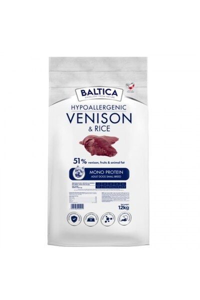 Baltica NUTRACEUTIC Hipoalergenic Carne de vânat și Orez XS / S 12kg