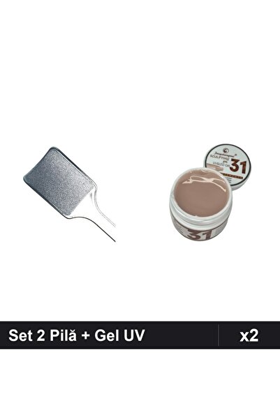 Makeup Set 2 Îngrijire Unghii, Pilă Calcaie Neagră Matt + Gel Construcție UV ...