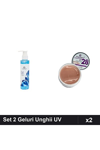 Makeup Set 2 Geluri Îngrijire Unghii - Gel Răcire Post-Epilare 150ml + Builde...