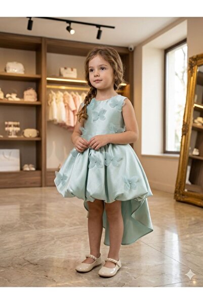 Pyramid masterpieces Girls' Evening Dress with Unique Floral Patterns