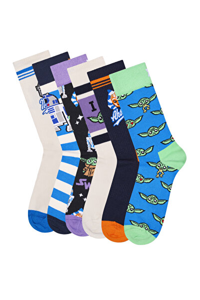 Derimod Happy Socks Мъжки многоцветен комплект чорапи с тематика Междузвездни...