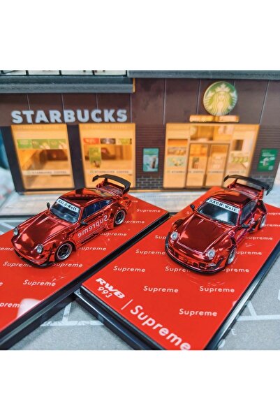 Flame Model 1:64 Porsche RWB 993/964 Red Alloy