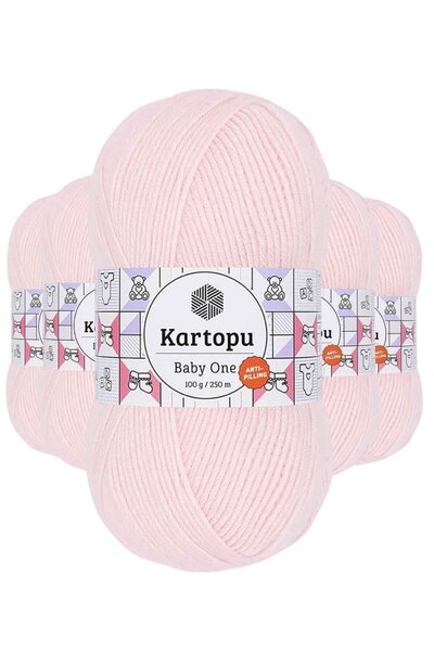 atastore2017 5 Pieces Baby One Non-Pilling Hand Knitting Yarn Wool Baby Pink ...