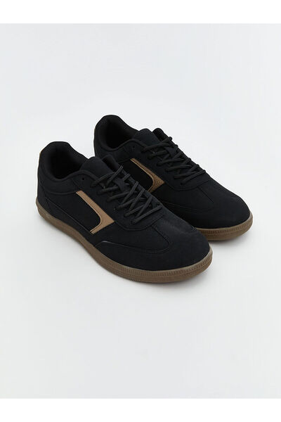 LC Waikiki Black Suede Look Men's Sports Shoes