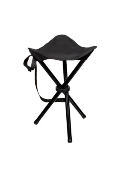 Zumzeria Scaun trepied pliabil negru 32x32x41cm
