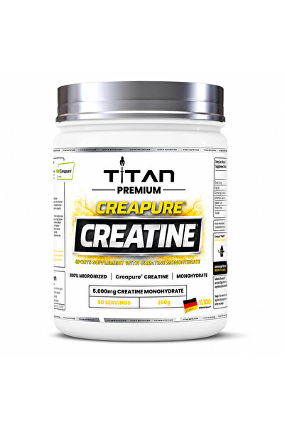 Titan Premium Creapure Kreatin Monohidrat 250g 50 Servis Toz Kreatin