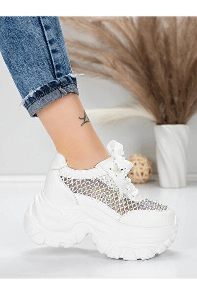 mei Pantofi Sport Dama cu Platforma 0897-36 Alb