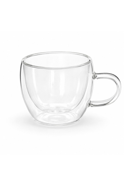 OEM Transparent double-walled glass espresso cup, 100 ml