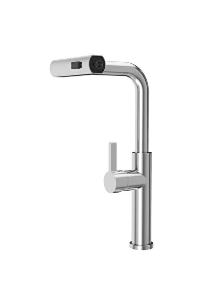 Granitan Baterie Bucatarie Granitan, Teava Extensibila, 3 Jeturi, 38.5cm, Crom