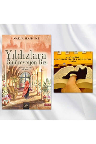 Arkadya Yayınları فتاة تبتسم للنجوم / هدية خاتم قراءة الكتب وحامل الصفحات على...